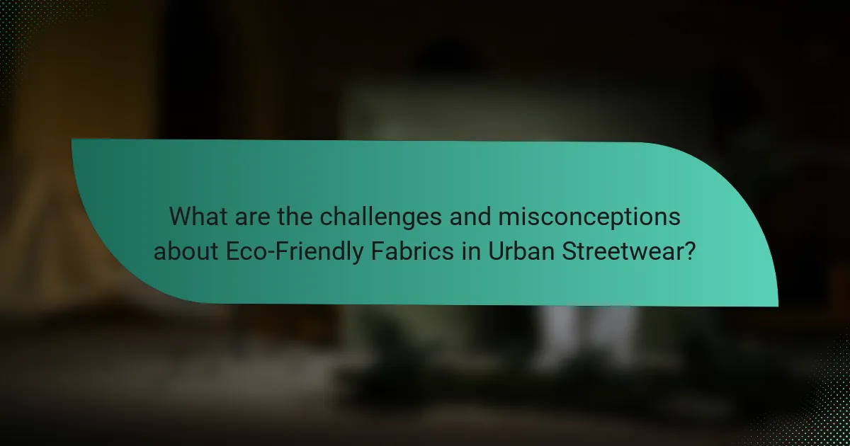 What are the challenges and misconceptions about Eco-Friendly Fabrics in Urban Streetwear?